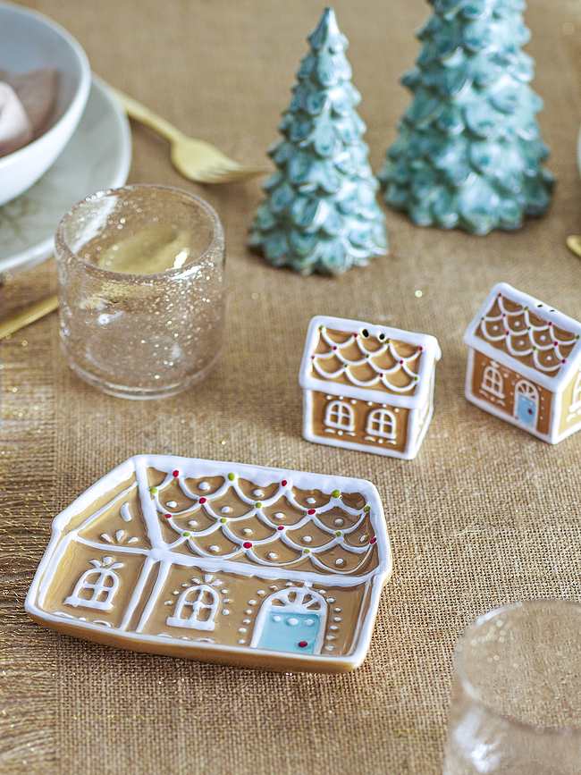 Plato de Aperitivos Ginnie, 15,5 cm, diseño casa de jengibre