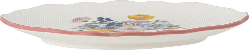 Plato de Desayuno Dorothy 20 cm, blanco y azul