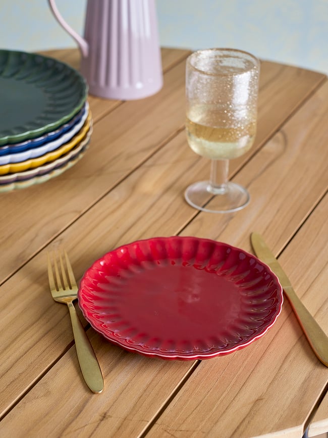 Plato de Desayuno Latina, 20 cm, rojo