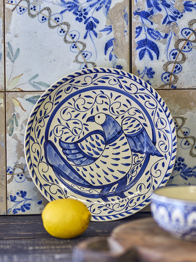 Plato Llano Karlie II, 27,5 cm, azul