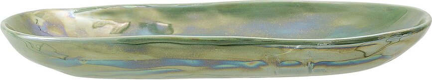 Plato Paula, crema y verde