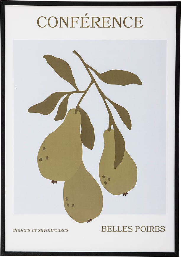 Poire Bild im Rahmen 52 x 72 cm