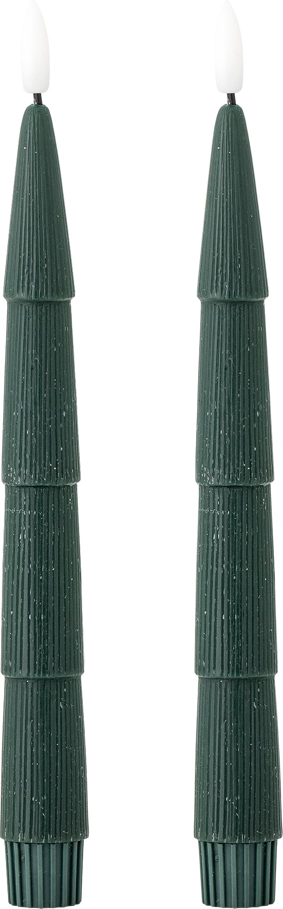 Ponza LED-Kerzen 24,5 cm, grün, 2 St.