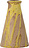 Portacandele per candela classica Savitri 12 cm giallognolo