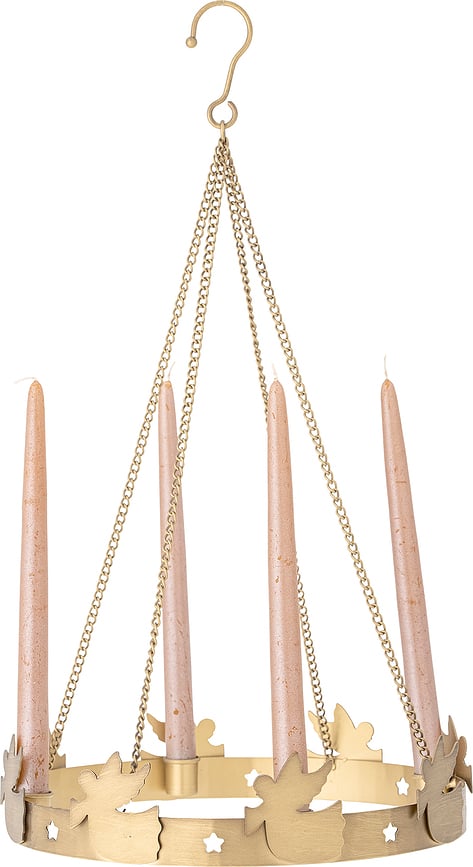 Portavelas colgante Elmir, dorado