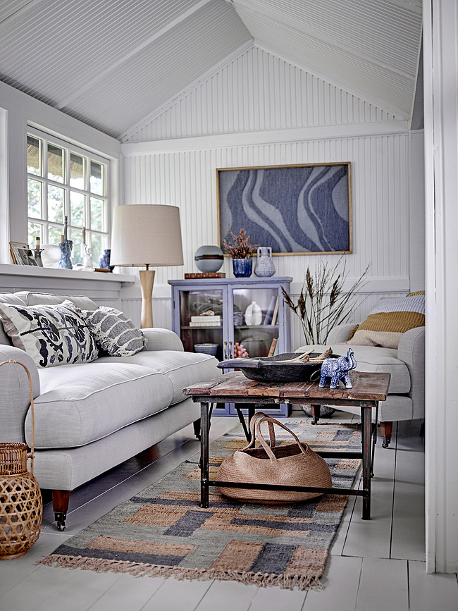 Portavelas elefante Oliphant, para vela de té, azul