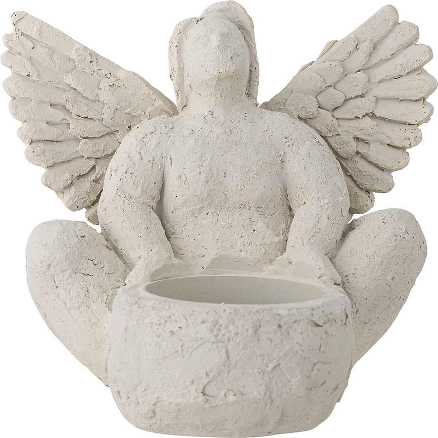 Portavelas Hadassa de ángel, para vela de té