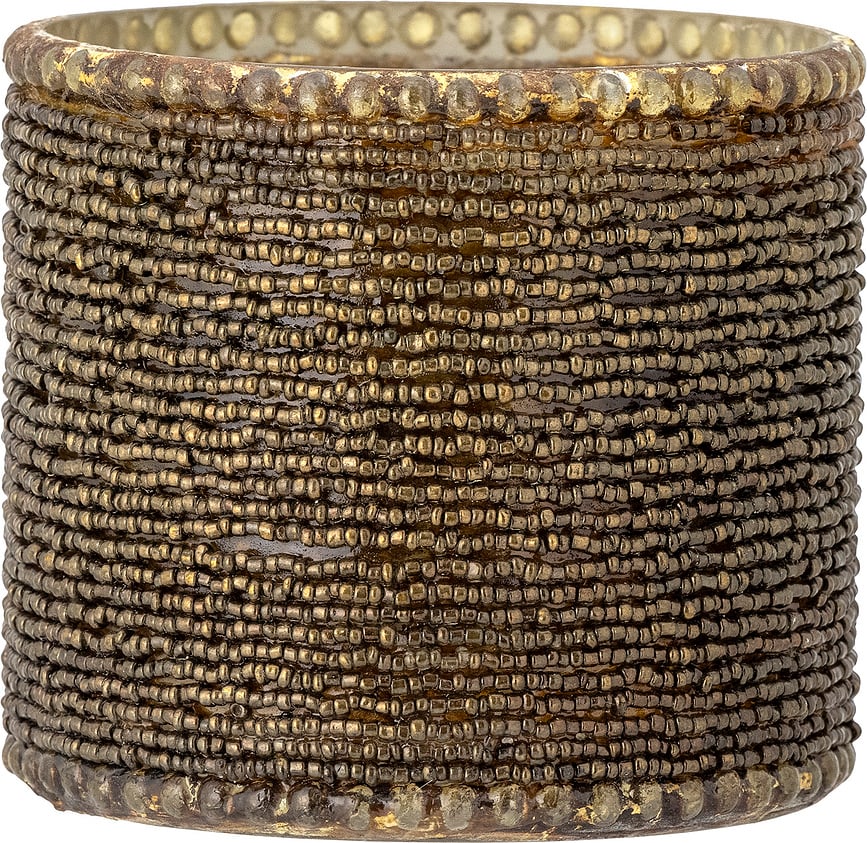 Portavelas Isabela para vela de té, dorado