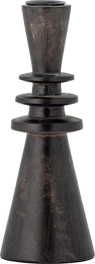 Portavelas para vela clásica Armel, 20 cm, negro