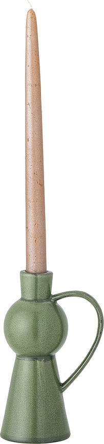 Candelero para vela clásica Fija, 13 cm, verde