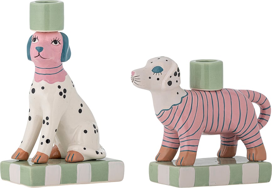 Portavelas para velas clásicas Doglie, 2 unidades