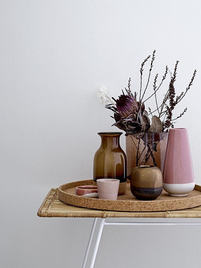 Portavelas para velas de té Bloomingville, 8 cm, rosas, 2 unidades