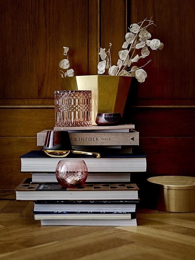 Portavelas para velas de té Bloomingville, 8 cm, rosas, 2 unidades