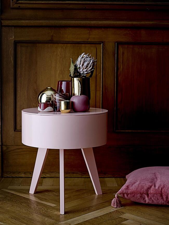 Portavelas para velas de té Bloomingville, 8 cm, rosas, 2 unidades