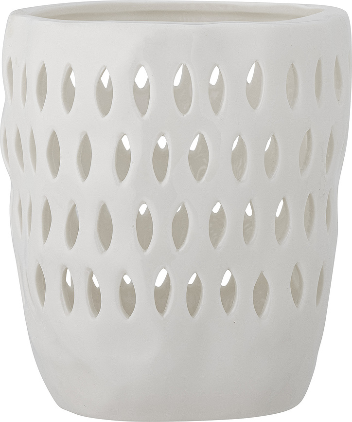 Portavelas para velas de té Matil, blanco