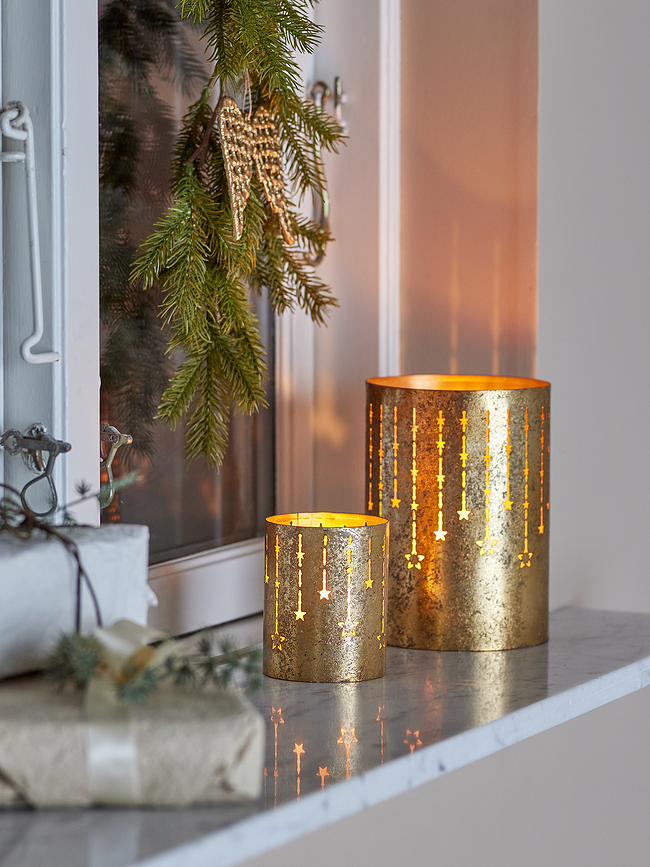 Portavelas para velas de té Mista, dorados, 2 unidades