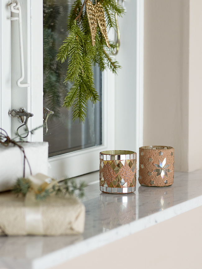 Portavelas para velas de té Miya, Pack de 2