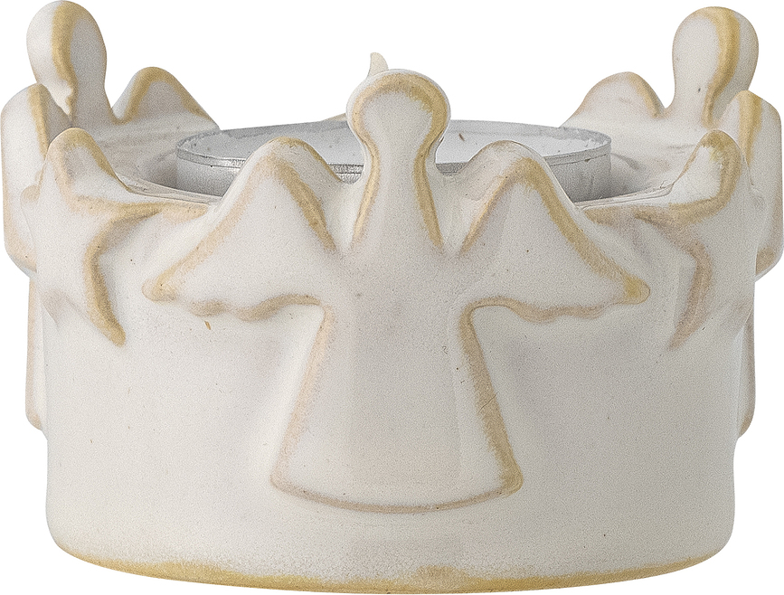 Portavelas para velas de té Starry, con diseño de ángeles