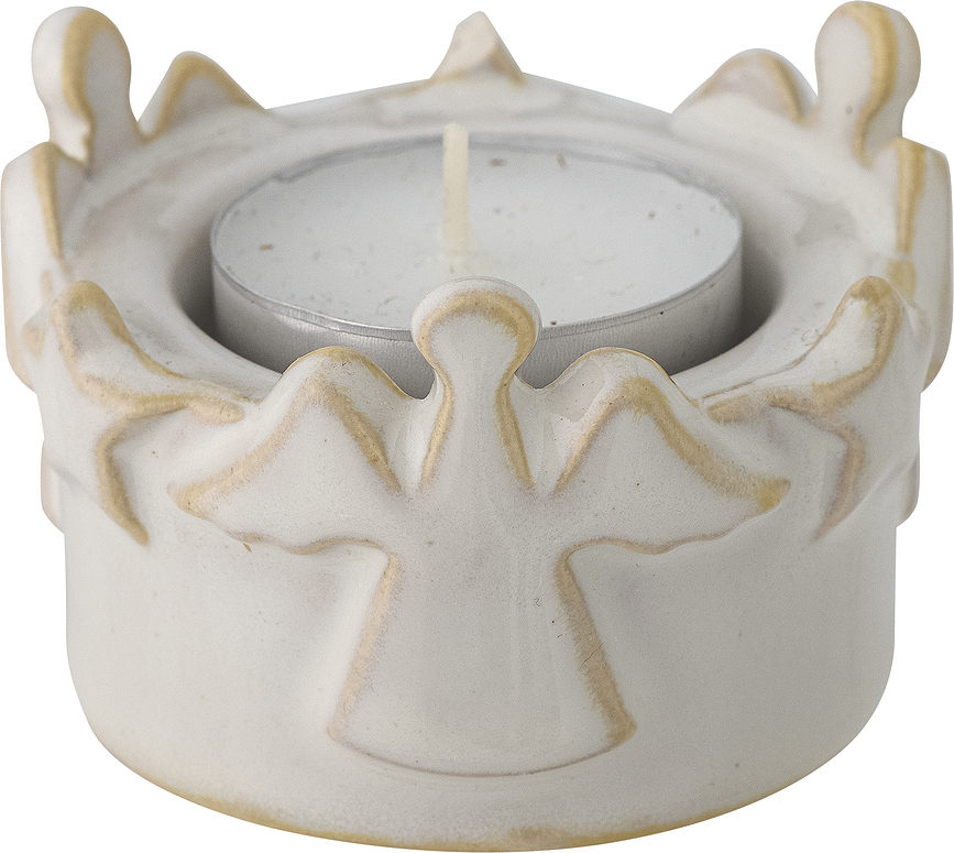 Portavelas para velas de té Starry, con diseño de ángeles