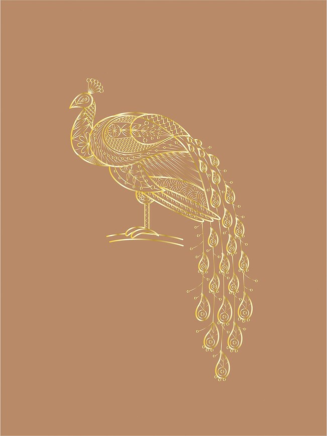 Póster Pavo Real, Bloomingville