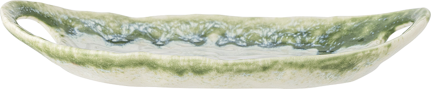 Prim Plat de Service 22 cm, blanc et vert