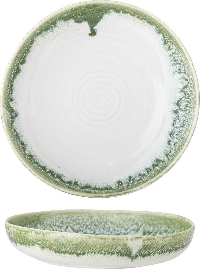 Prim Saladier 25 cm, blanc-vert