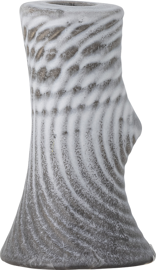 Raheem Bougeoir pour bougie classique, 13 cm, gris