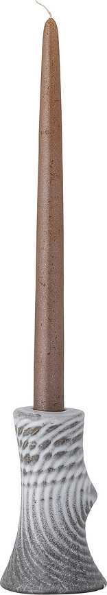 Raheem Bougeoir pour bougie classique, 13 cm, gris