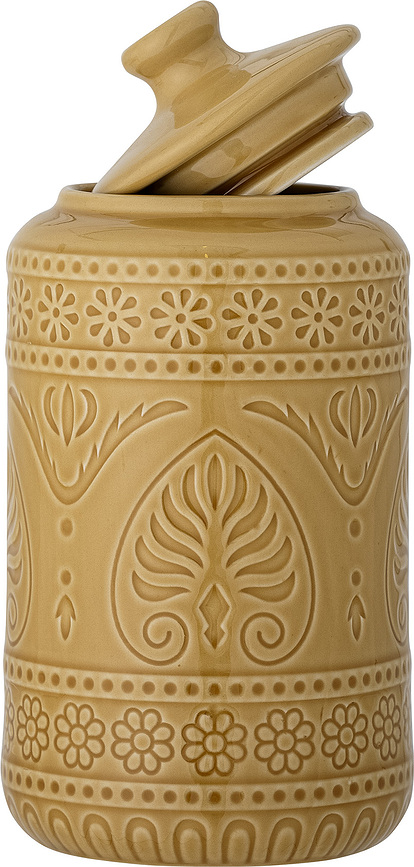 Rani Δοχείο με καπάκι, 21,5 cm, κίτρινο