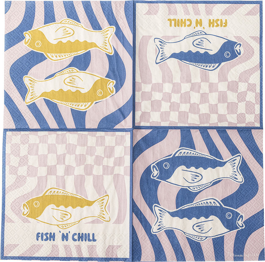 Remy Serviettes en papier, 33 x 33 cm, Lot de 20