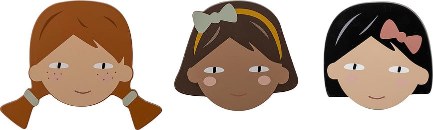 Rosalia Crochets Muraux, Lot de 3