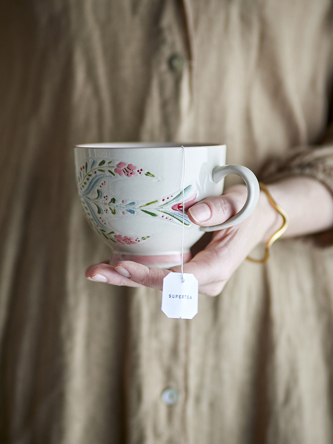 Rosalynde Mugs 400 ml, white, 4 pcs.