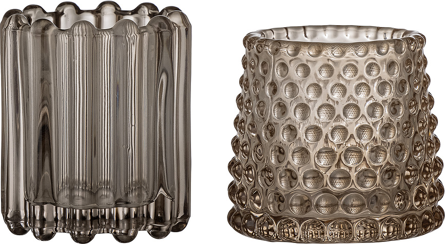 Rosslin Photophores, marron, Lot de 2