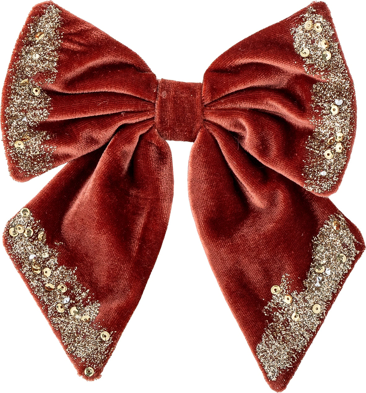 Ruby Weihnachtsdekoration Schleife rot mit Clip