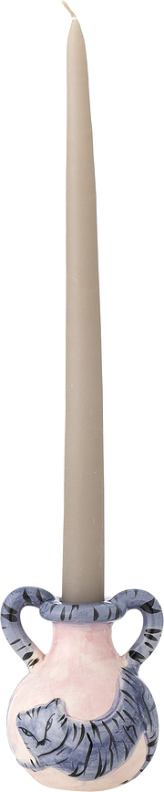 Ryker Bougeoir pour bougie classique, 10 cm, rose et bleu