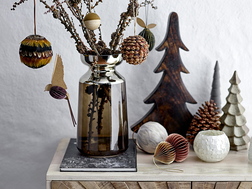 Sagalin 514 Κρεμαστό Διακοσμητικό Πουλί, καφέ