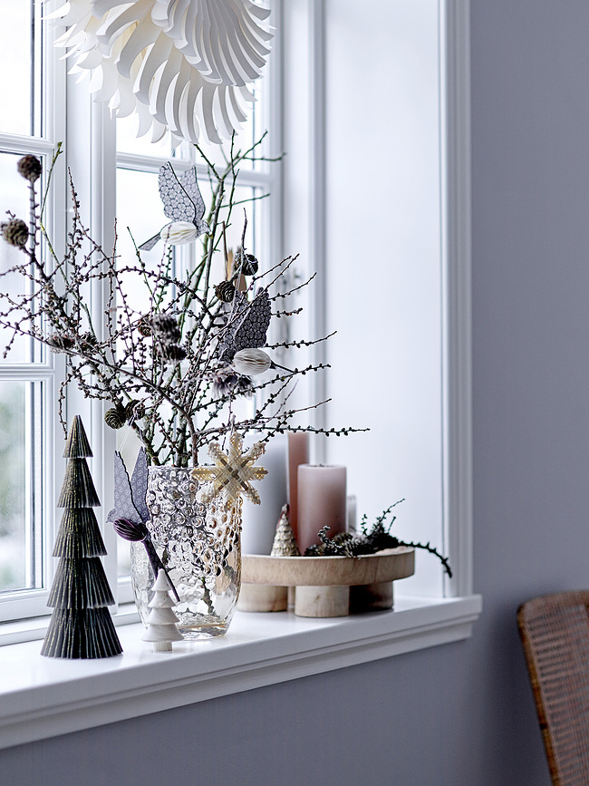 Sagalin 514 Dekoracija viseča, ptica, rjava