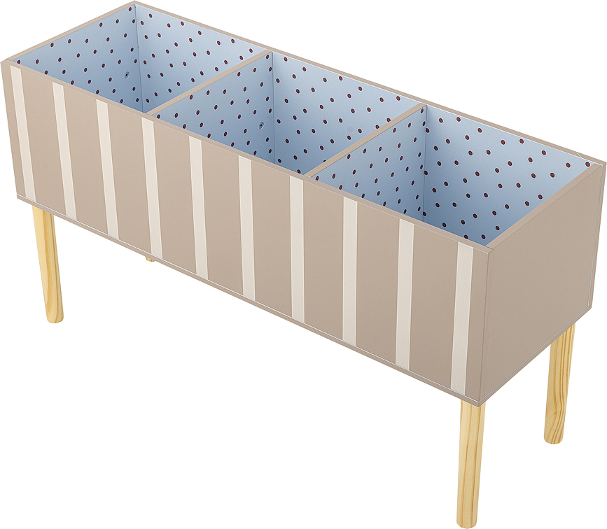 Salam Bac de Rangement pour livres et jouets, 90 cm