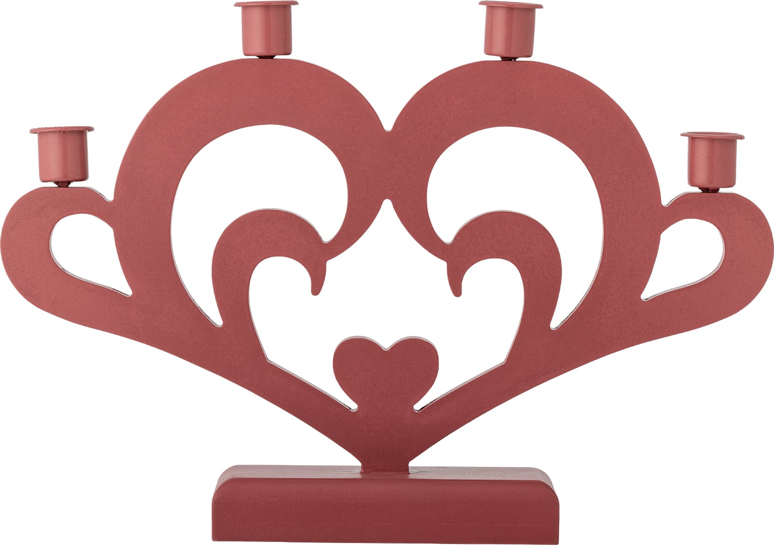 Salia Adventsleuchter Herz 25 cm, rot