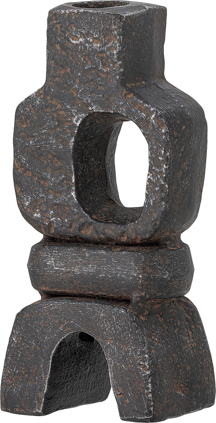 Sanah Svečnik za klasično svečo, 15,5 cm, črn