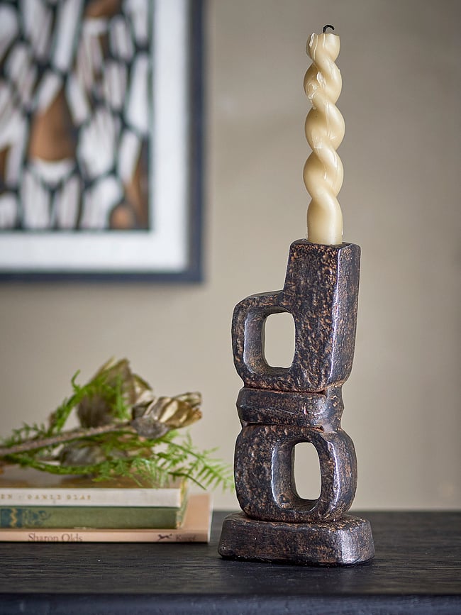 Sanah Svijećnjak za klasičnu svijeću 19 cm crni