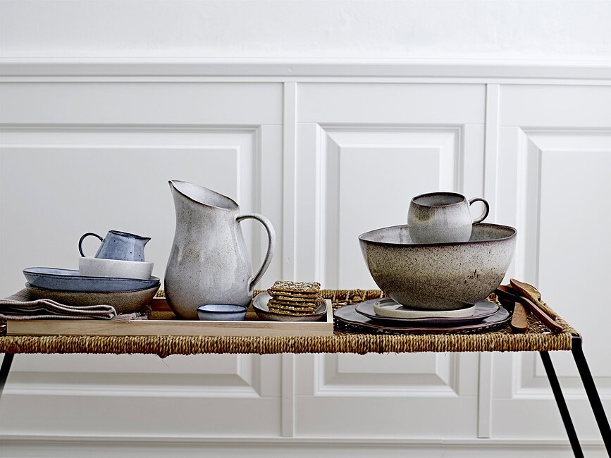 Sandrine Assiette Creuse, gris clair