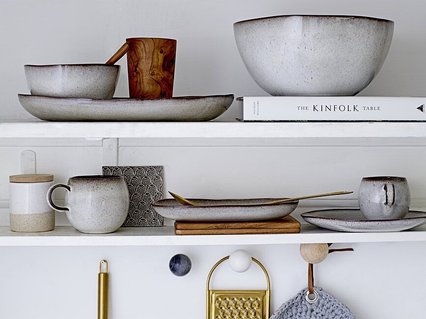 Sandrine Plat de Service 42 cm, gris clair