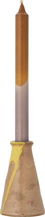 Savitri Svečnik za klasično svečo, 12 cm, rumen