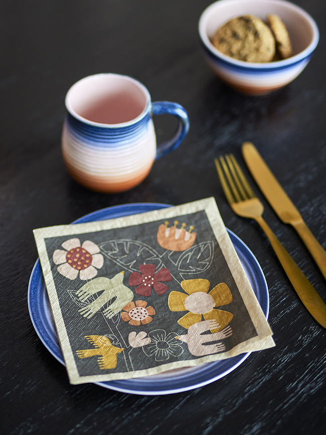 Serviettes en papier Vivielle 33 cm, lot de 20