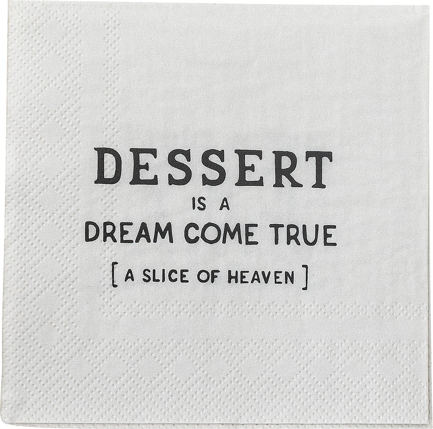 Servilletas de papel Wendy, 25 x 25 cm, Pack de 20