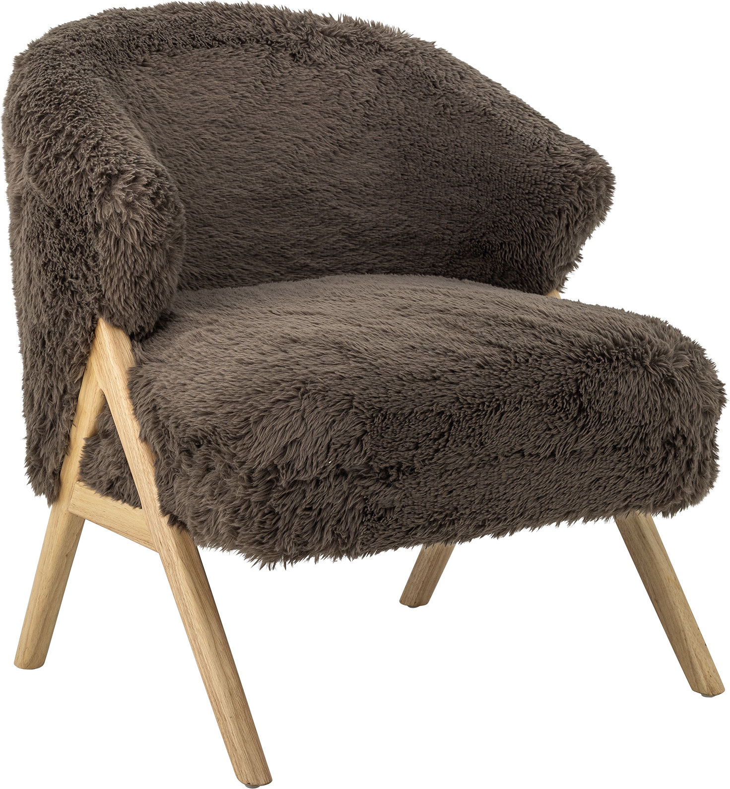 Sessel Camino Fluffy, schokoladenbraun