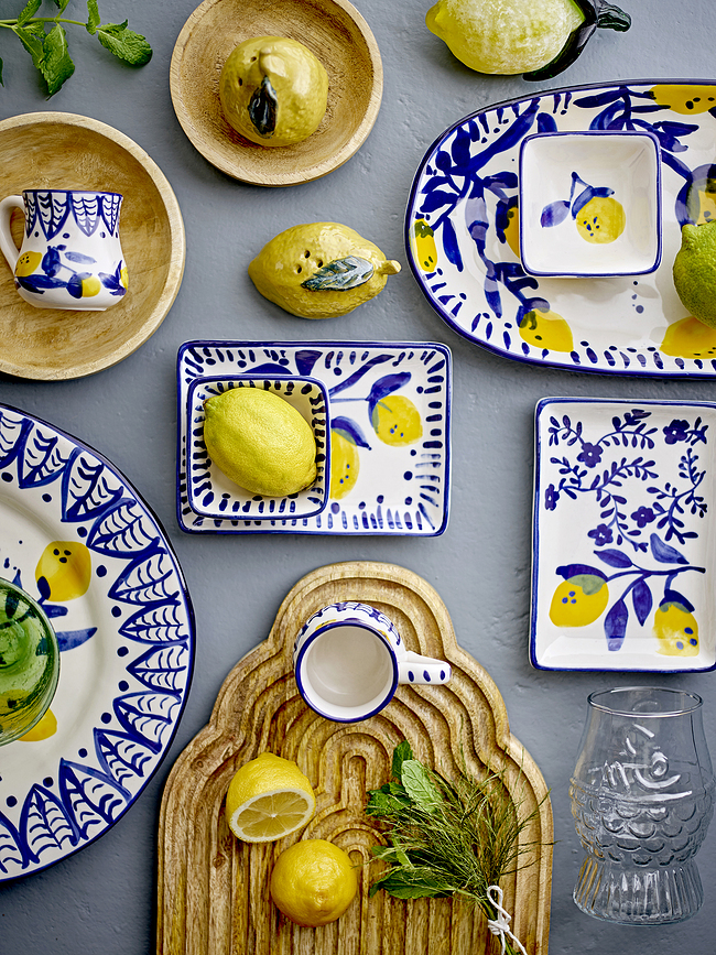 Set de Salero y Pimentero Limone, con base, 3 piezas