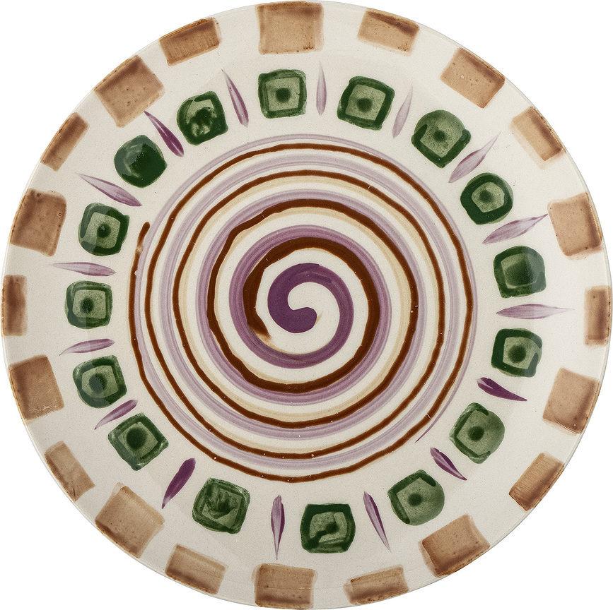 Shama Assiette à Déjeuner 20,5 cm, verte