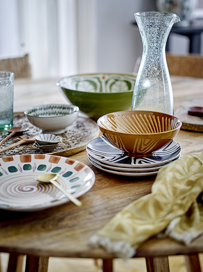 Shama Πιάτο Φαγητού, 27 cm, μπλε-χρυσό